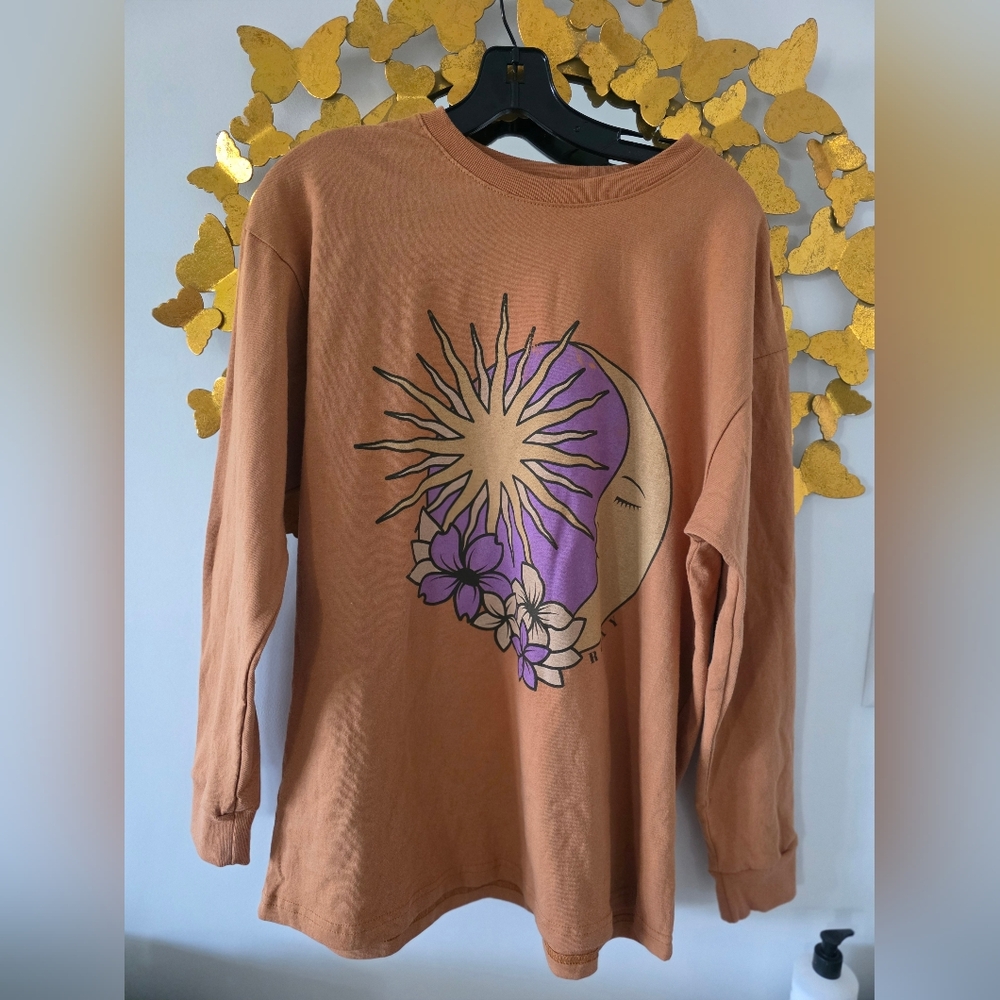 Yellow Graphic Sweatshirt with Hoodie